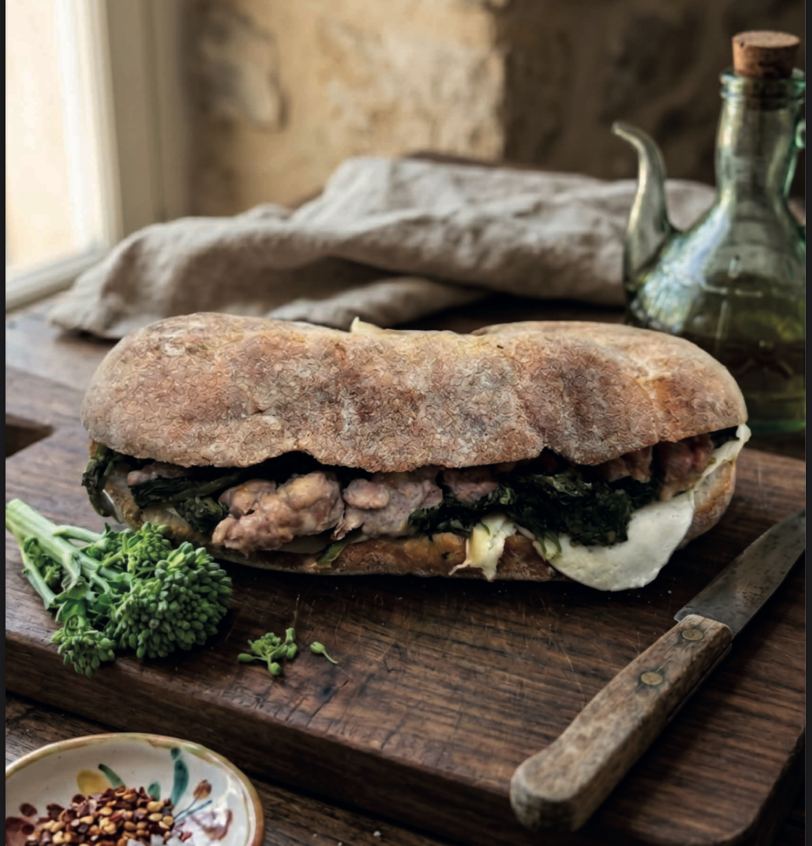 Ciabatta Salsiccia, Friarielli e Provola